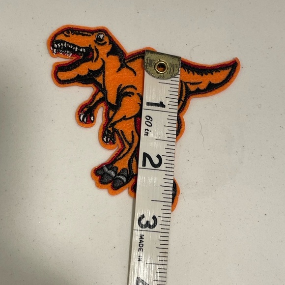 Dinosaur Embroidered Patches Set - Blue, Green, Orange - Picture 6 of 7